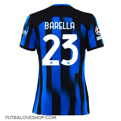 Dres Inter Milan Nicolo Barella #23 Domáci pre Ženy 2023-24 Krátky Rukáv